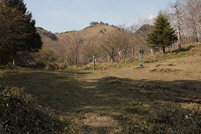 将監峠と和名倉山に通じる尾根の写真