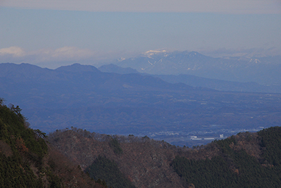 上州方面の山の写真