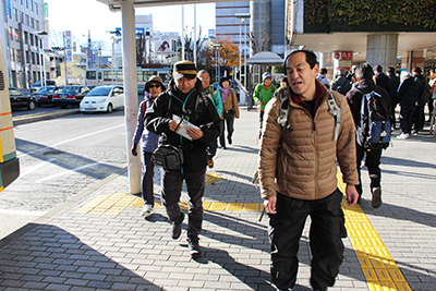 本川越の駅から歩きはじめた写真