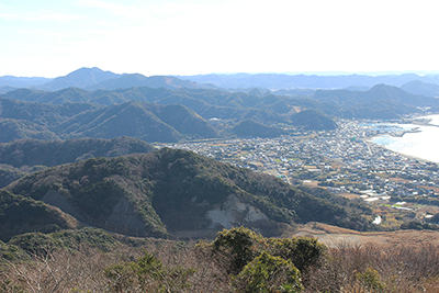 富山と保田の町の写真