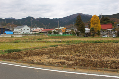 高取山に向かう車道から見た大山の写真