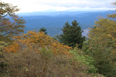 関八州見晴台から見た丹沢大山の写真
