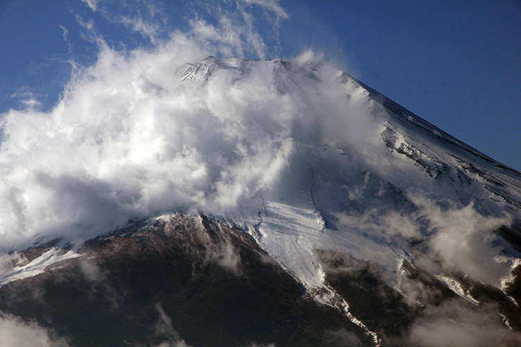 大平山から見た富士山の写真