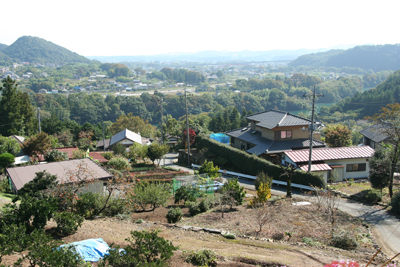 寄居方面を見下ろした写真