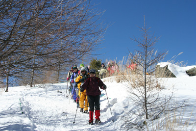 山頂を後に下山にかかった写真