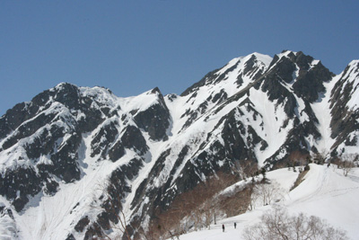 五竜岳山頂とＧ４、Ｇ５の写真
