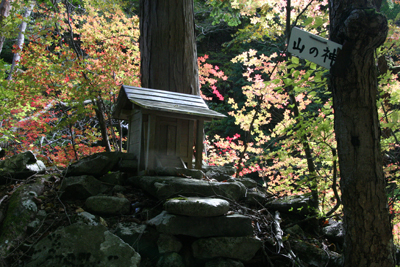 山の神の祠の写真