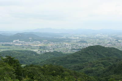 展望台から見た宇都宮方面の写真