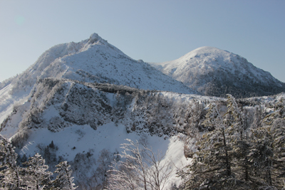 東天狗岳と西天狗岳の写真