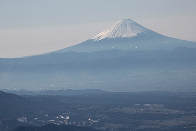 午後の富士山の写真
