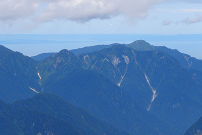 富山湾と能登半島の写真
