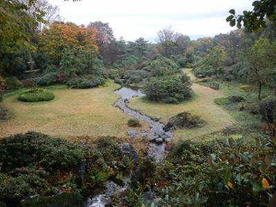 見晴台から見た園内の写真