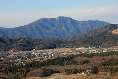 ホテルマウント富士から見た三ッ峠山の写真