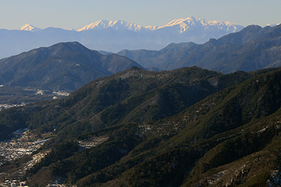 聖岳、赤石岳、荒川三山の写真