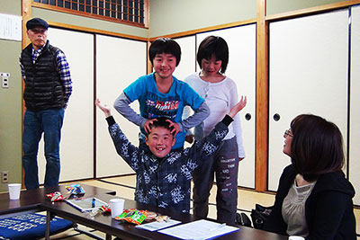 説明会に参加した子どもたちの写真