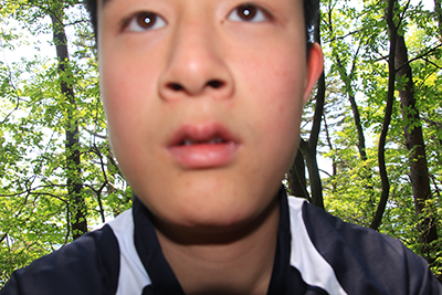 Ｉ君が撮影した自分の写真