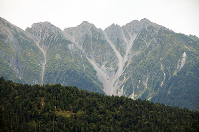天狗岳・間ノ岳・赤岩の頭・西穂高岳の写真
