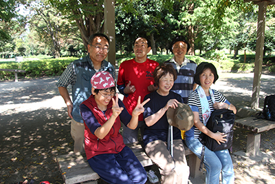 川口自然公園での集合写真