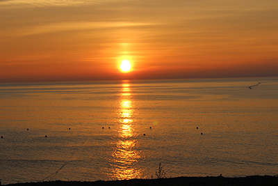 ３日目の夕日の写真
