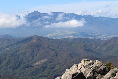 端牆山山頂から見た八ヶ岳の写真