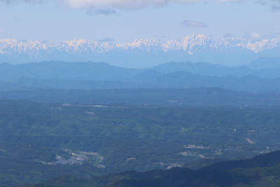 鹿島槍ヶ岳・爺ヶ岳・針木岳方面の写真