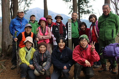 高取山山頂での集合写真