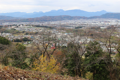 箱根の山々を望遠で見た写真