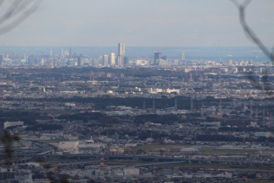 横浜のランドマークタワー方面の写真