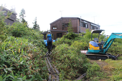 大日平山荘に着いた写真