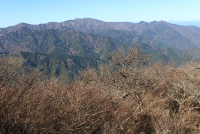 丹沢の峰々の写真