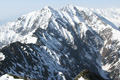 五竜岳から見た鹿島槍ヶ岳の写真へリンク
