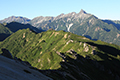 燕山荘から見た槍穂高連峰の写真にリンク