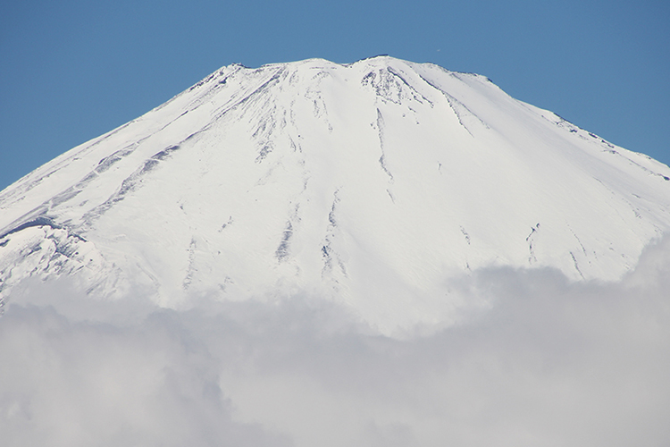 富士山のアップの写真